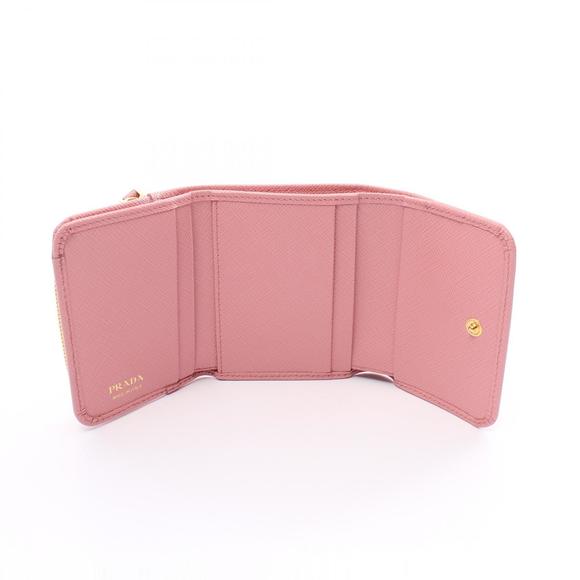 Prada Trifold Wallet Saffiano Leather Pink - Picture 3 of 8